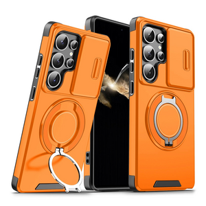 Maska / futrola CamShield Ring stand za Samsung S948 Galaxy S26 Ultra narandzasta.