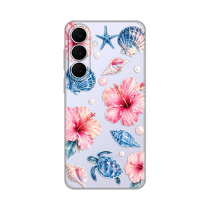 Silikonska maska / futrola print ultra tanka za Samsung S731B Galaxy S25 Fe Hibiscus Sea.