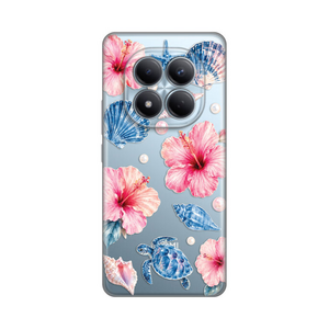 Silikonska maska / futrola print ultra tanka za Xiaomi Redmi Note 15 Pro 4G Hibiscus Sea.