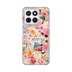 Silikonska maska / futrola print ultra tanka za Huawei Honor X8c Beach Please.