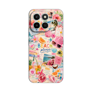 Silikonska maska / futrola print ultra tanka za Huawei Honor X6c Beach Please.
