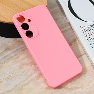 Silikonska maska / futrola Teracell Giulietta za Samsung S926B Galaxy S24 Plus mat roze.