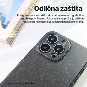 Maska / futrola Sparkle Dust za Samsung A065F Galaxy A06 5G zelena.