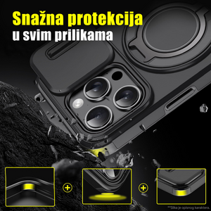 Maska / futrola CamShield Ring stand za Samsung Galaxy S23 Ultra crna.