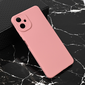 Silikonska maska / futrola Teracell Giulietta za Samsung A065F Galaxy A06 mat tamno roze.