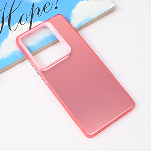 Maska / futrola providna za Xiaomi Redmi Note 14s roze.