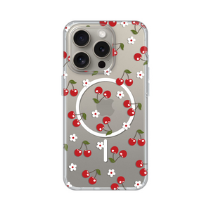 Maska / futrola print Magsafe za iPhone 16 Pro Cute Cherries.