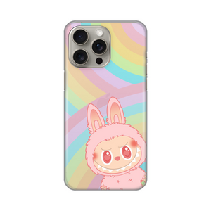 Silikonska maska / futrola print ultra tanka za iPhone 15 Pro Max 6.7 La Bubu Rainbow.