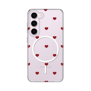 Maska / futrola print Magsafe za Samsung S911B Galaxy S23 Red Hearts.