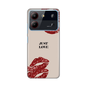 Silikonska maska / futrola print ultra tanka za ZTE Blade A54 Just Love.