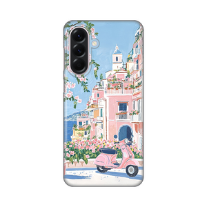 Silikonska maska / futrola print za Samsung A566 Galaxy A56 5G Pink Italy.