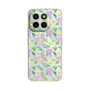 Silikonska maska / futrola print ultra tanka za Huawei Honor X6c Soft Flowers.