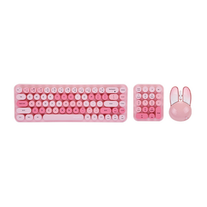 Combo mis i tastatura Coteci 84019 pink.