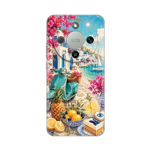 Silikonska maska / futrola print ultra tanka za Huawei Honor Magic 8 Lite Summer in Greece.