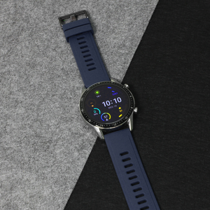 Narukvica trendy za smart watch 22mm teget crna kopca.