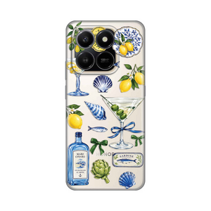 Silikonska maska / futrola print za Honor X7d 4G/400 Smart 5G Mediterranean Martini.