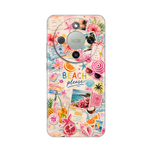 Silikonska maska / futrola print ultra tanka za Huawei Honor Magic 8 Lite Beach Please.
