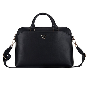Torba za laptop Guess Bag Grained Triangle Logo 15" crna (GUCB15PGTSPSK).