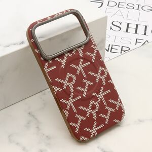 Maska / futrola MONOGRAM MagSafe za iPhone 17 Pro crvena (MS).