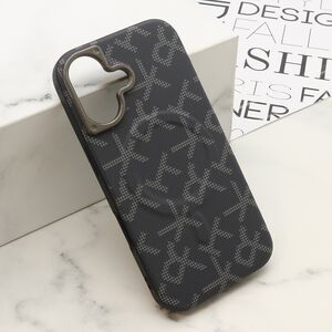 Maska / futrola MONOGRAM MagSafe za iPhone 17 crna (MS).