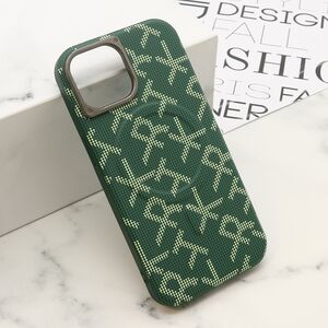 Maska / futrola MONOGRAM MagSafe za iPhone 15 zelena (MS).