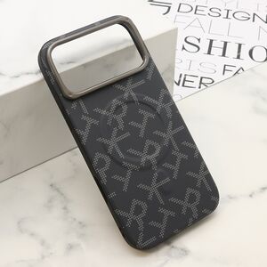 Maska / futrola MONOGRAM MagSafe za iPhone 17 Pro Max (6.9) crna (MS).