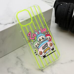 Maska / futrola print PARTY za iPhone 15 zuta LBB004 (MS).