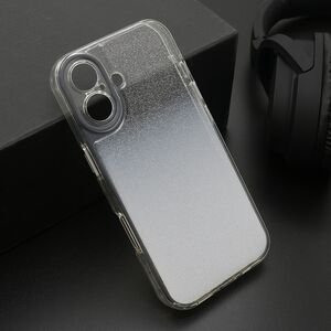 Maska / futrola OMBRE GLITTER za iPhone 17 bela (MS).