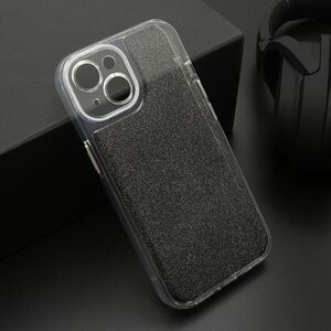 Maska / futrola OMBRE GLITTER za iPhone 15 crna (MS).