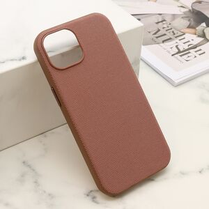 Maska / futrola WOVEN MagSafe za iPhone 15 braon (MS).