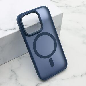 Maska / futrola SILKY MAGSAFE II za iPhone 15 Pro (6.1) plava (MS).