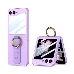 Maska / futrola STRAP RING CASE za Samsung F741B/F761B Galaxy Z Flip 6 5G/Z Flip 7 FE 5G ljubicasta (GKK case) (MS).