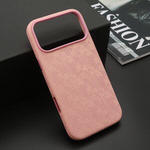 Maska / futrola WOVEN TOUCH MagSafe za iPhone 17 Pro Max (6.9) roze (MS).