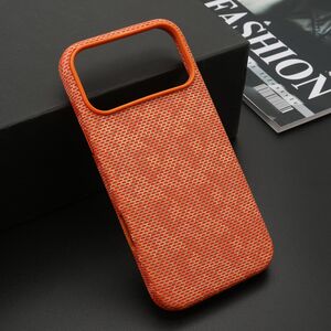 Maska / futrola WOVEN TOUCH MagSafe za iPhone 17 Pro Max (6.9) narandzasta (MS).