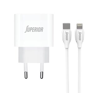 Kucni punjac Comicell Superior CO-DC56 Fast PD 20W 3A Type C na Lightning beli (CERT) (MS).