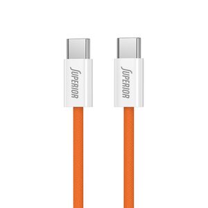 USB data kabl Superior SU-K1025 Type C na Type C 60W 1m naranddz?asti (MS).