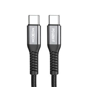 USB data kabl Moxom MX-CB235 PD 60W Type-C na Type-C 1m crni (MS).