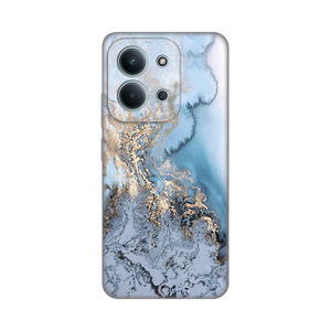 Silikonska maska / futrola print za Xiaomi Redmi 15C 4G Blue Gold Marble.