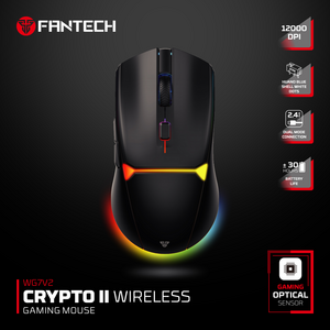 Mis Wireless Gaming Fantech WG7V2 Crypto II crni.