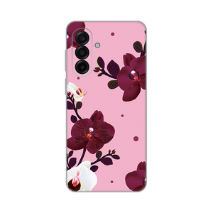 Silikonska maska / futrola print ultra tanka za Samsung A175 Galaxy A17 Pink Orchid.