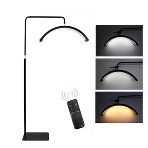 Podna LED lampa Half moon crna.