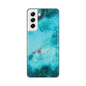 Silikonska maska / futrola print za Samsung G990 Galaxy S21 FE Marble Sky.