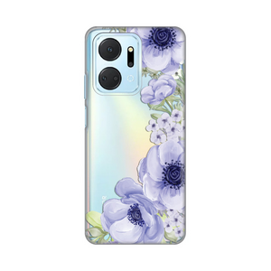 Silikonska maska / futrola print ultra tanka za Huawei Honor X7a Blue Roses.