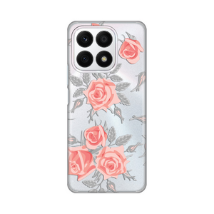 Silikonska maska / futrola print ultra tanka za Huawei Honor X8a Elegant Roses.