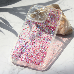 Maska / futrola Glitter za iPhone 13 Pro ljubicasta.