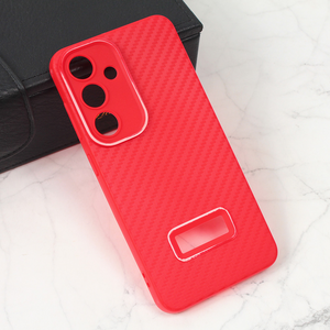 Maska / futrola Carbon Stripe za Samsung S921B Galaxy S24 crvena.