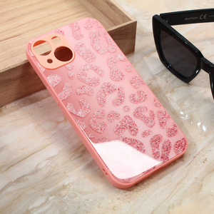 Maska / futrola Shiny glass za iPhone 14 roza.