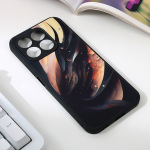 Maska / futrola Abstract za Huawei Honor X8b crna.