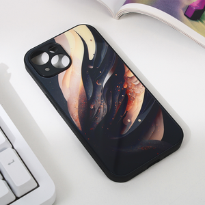 Maska / futrola Abstract za iPhone 15 crna.