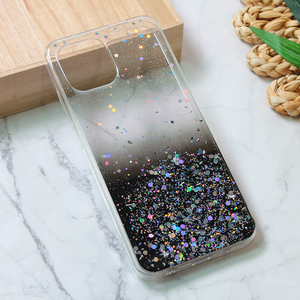 Silikonska maska / futrola Glitter za Xiaomi Redmi A1/Redmi A2 crna.